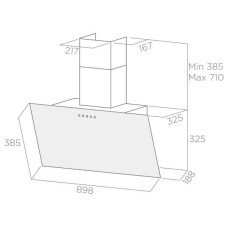 Кухонная вытяжка Elica Shire IX BL/A/90