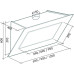 Кухонная вытяжка Falmec Quasar 120 vetro 800 STEC Кухонная вытяжка Falmec Quasar 120 vetro 800 STEC