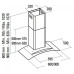 Кухонная вытяжка Cata C-600 Glass Inox H
