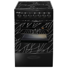 Электрическая плита Лысьва EF4006MK00 ЭПС 43р4 МС черный ветка дерева В