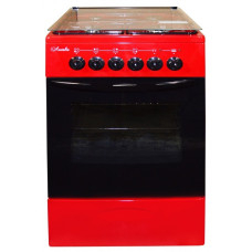 Комбинированная плита Лысьва ЭГ 401 МС-2у вишневый со стеклянной крышкой