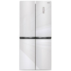 Холодильник Ginzzu NFI-4414 белое стекло