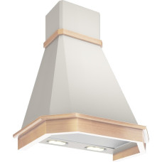 Кухонная вытяжка Elikor Камин Грань 60П-650-П3Л белый без обрамления