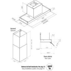 Кухонная вытяжка PANDO TIS 60 CR BLANCO V 850 Кухонная вытяжка PANDO TIS 60 CR BLANCO V 850