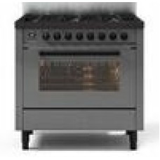 Газовая плита ILVE L 096 WMP GRD роскошный серый матовый чёрный