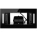 Встраиваемая вытяжка Weissgauff Veil 600 Touch Black Glass черный