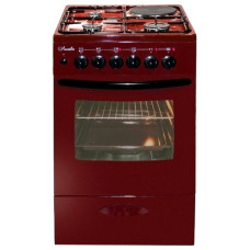 Комбинированная плита Лысьва ЭГ 1 3г14 МС 2у вишневый без крышки