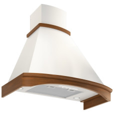 Кухонная вытяжка Elikor Ротонда 650 90 бежевый/бук орех