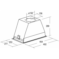 Встраиваемая вытяжка Cata GT Plus 45 WH/C