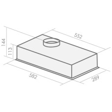 Встраиваемая вытяжка MBS Raoulia 160