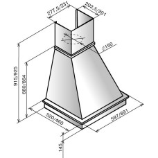 Кухонная вытяжка Elikor Kapella 90