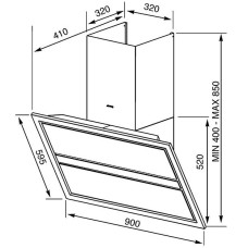 Кухонная вытяжка Smeg KCV9SGE