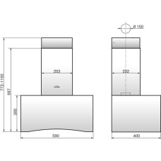 Кухонная вытяжка Elikor Дельта 60
