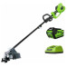 Триммер аккумуляторный greenworks 1301507ub G-MAX 40V GD40BC4