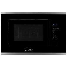 Встраиваемая микроволновая печь LEX Bimo 20 01 нержавеющая сталь черный