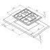 Газовая варочная панель Darina T1 BGM 341 11 X Газовая варочная панель Darina T1 BGM 341 11 X