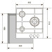 Газовая варочная панель Lex GVG 431 BL