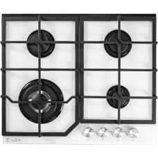 Газовая варочная панель LEX GVG 640-1 WHITE Газовая варочная панель LEX GVG 640-1 WHITE