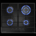 Газовая варочная панель MEFERI MGH604BK GLASS POWER