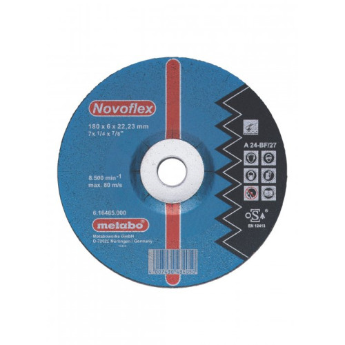 Диск шлифовальный Novoflex по металлу (125x22,2х6 мм) Metabo 616462000