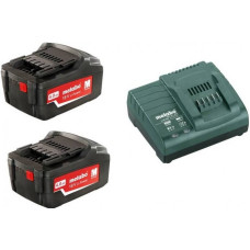 Аккумуляторы Metabo 4Ач 18В Li-Ion и ЗУ ASC 30-36 Basic-Set 685050000