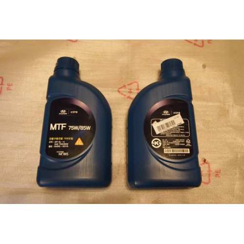 Масло трансмиссионное Hyundai MOBIS MTF 75w85 GL-4 (1л) п/с (Корея) 04300-00110
