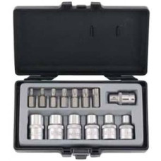Набор бит и головок Force 4157 TORX Т25-Т55 E10-E20 14пр
