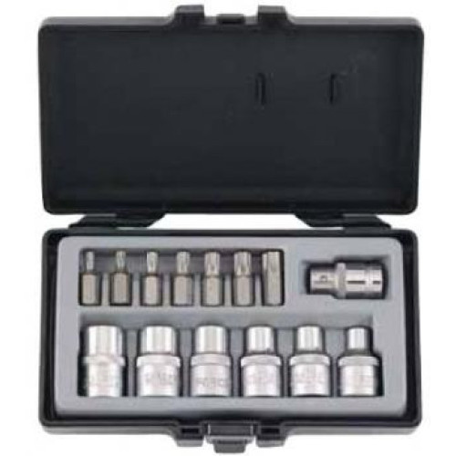 Набор бит и головок Force 4157 TORX Т25-Т55 E10-E20 14пр