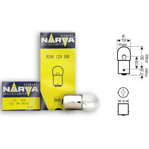 Лампа Narva R5W 17171 CP