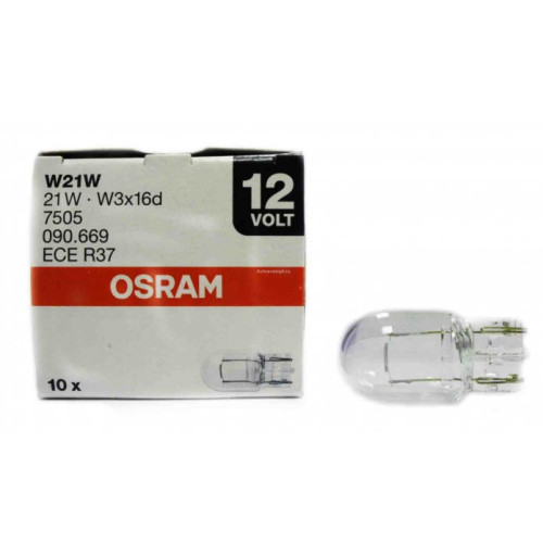 Лампа Osram W21W 7505