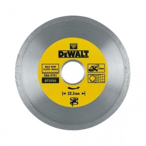 Диск алмазный DeWalt ф125х22.2х1.6мм DT 3713