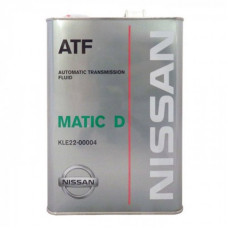 Масло трансмиссионное Nissan AT-Matic Fluid D 4л (Япония) KLE22-00004