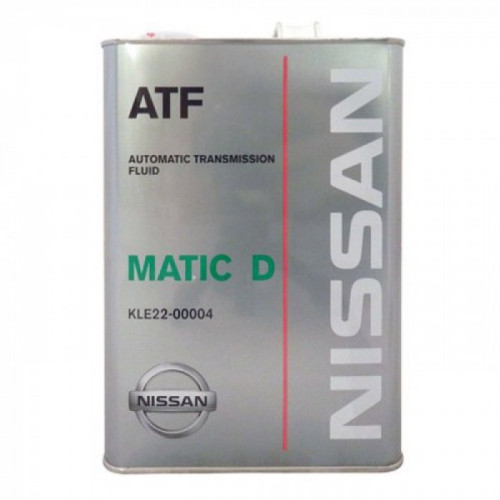 Масло трансмиссионное Nissan AT-Matic Fluid D 4л (Япония) KLE22-00004