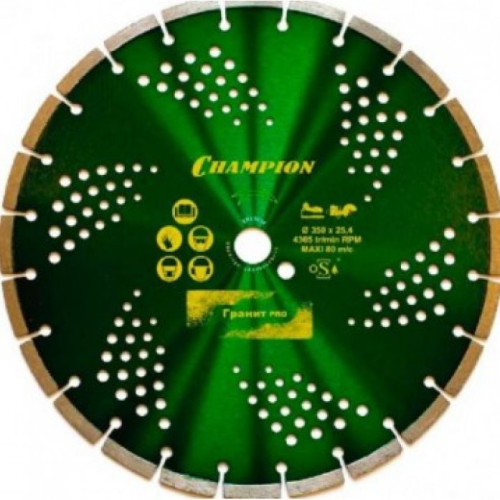 Диск алмазный Champion PRO 350/25 4/10 	C1610