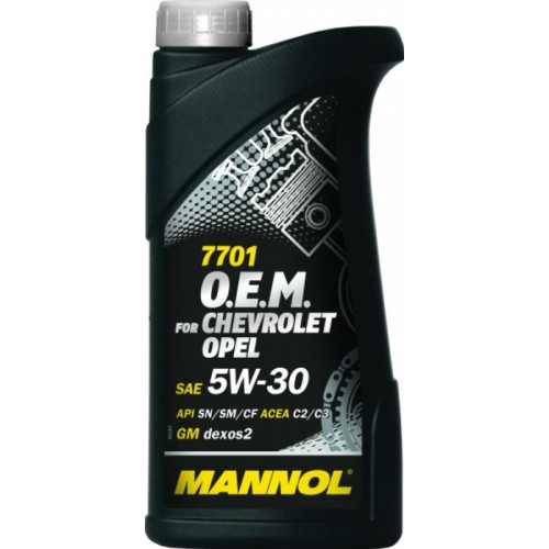 Масло моторное Mannol (SCT) 7701 O.E.M. for Chevrolet Opel 5w40 1л 1076