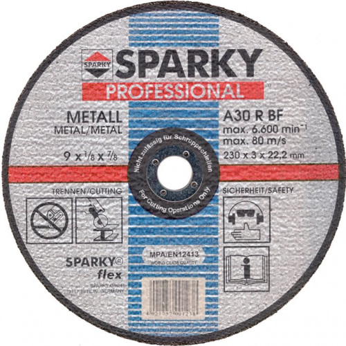 Отрезной диск по металлу SPARKY Sparky Отрезн. диск по металлу 150x3x22.2 A30R 20009560204