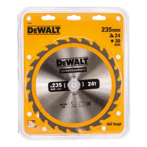 Пильный диск по дереву DeWalt Ф235/30 24 ATB +5°DT1954-QZ