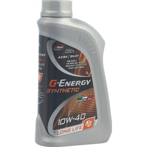 Масло моторное синтетическое G-Energy Synthetic Long Life 10W40 1 л 253142394