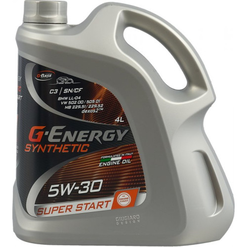 Масло моторное синтетическое G-Energy Synthetic Super Star 5W30 4 л 253142400