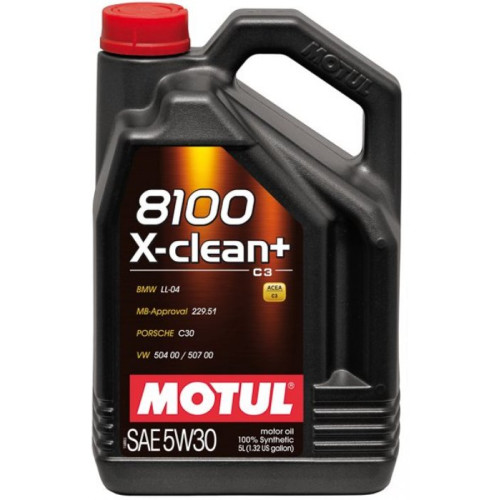 Моторное масло MOTUL 8100 X-clean + SAE 5w30 4 л 109535(111859)