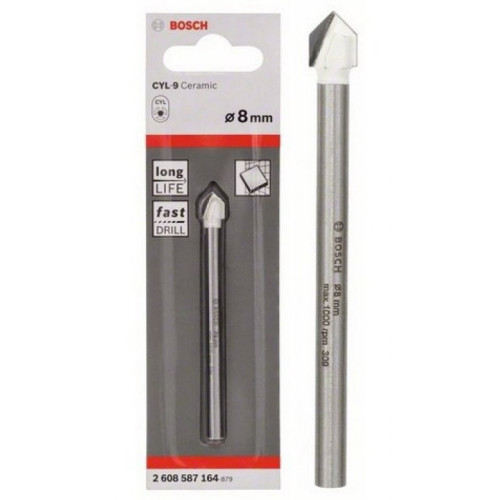 Сверло стекло кафель Bosch CYL 9 Ceramic 8мм 2608587164