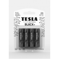 Щелочные батареи TESLA Black AA+ 4ks