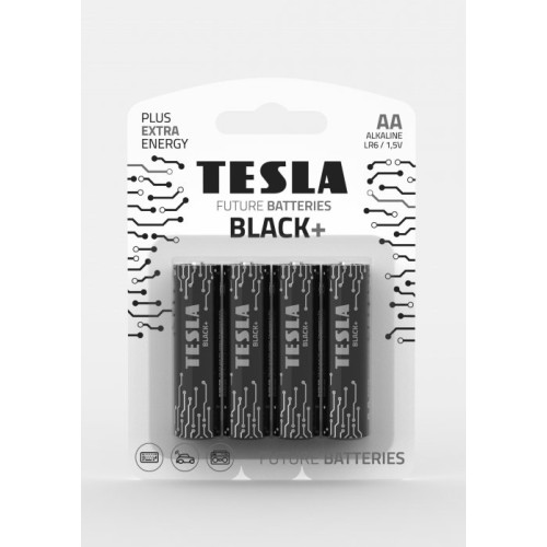 Щелочные батареи TESLA Black AA+ 4ks