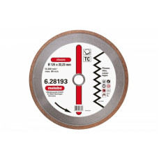 Диск алмазный METABO Metabo Кр.алмазный classic,125мм,керамика,сплош.сегм 628193000