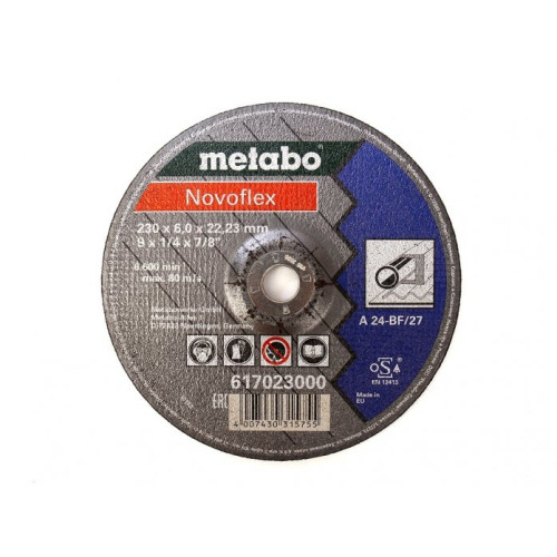 Круг обдирочный сталь Metabo Novoflex 230х6,0 A30 617023000