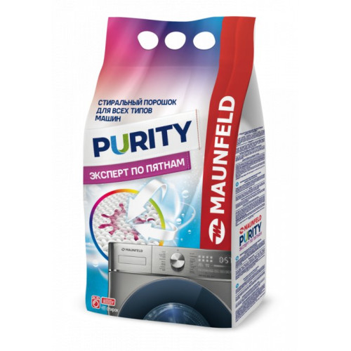 Стиральный порошок Maunfeld Purity Эксперт по пятнам Automat 9000г MWP9000BM