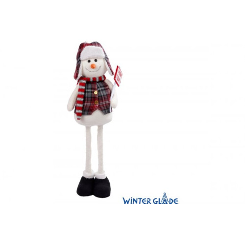 Фигурка Winter Glade Снеговик 90 см на телескопических ногахF4190