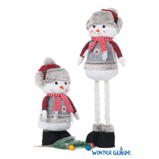 Фигурка на телескопических ногах Winter Glade Снеговик 80 см F4280