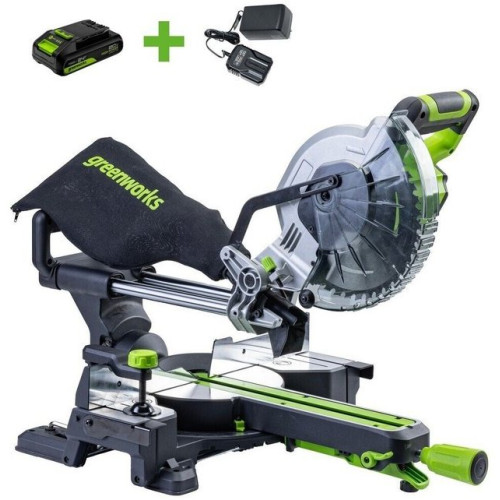 Пила торцовочная GreenWorks GD24MS216 1501707UA
