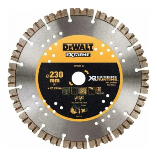 Алмазный круг DeWalt S-сегм.230х22.2,h=12мм DT40260-QZ